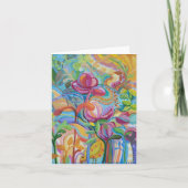 鳥と花 案内状 (正面)