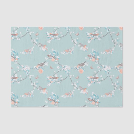 鳥と花 薄葉紙 (正面)