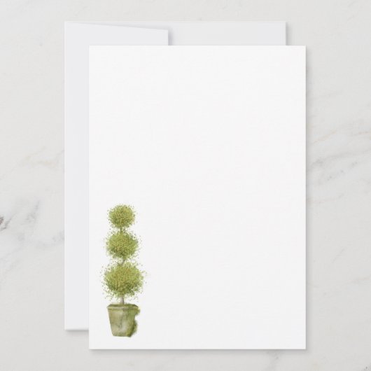 鳥と葉の縁ど文具パーソナライズされた。 サンキューカード (裏面)