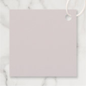 鳥と葉結婚式の引き出物、ロマンチックなラベル フェイバータグ (裏面)