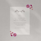 鳥と葉詳細、ベージュ色の結婚フラットカード