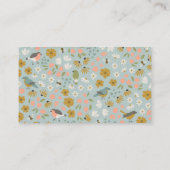 鳥と蜂のフローラブライダルシャワー挿入 エンクロージャーカード (裏面)