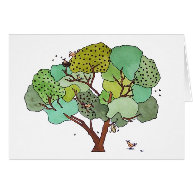 鳥と蜂空白の。 (正面横)