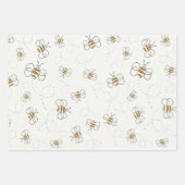 鳥と蜂 ラッピングペーパーシート (正面3)