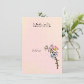 鳥と蝶が鳥小屋で会う 招待状 (スタンド正面)