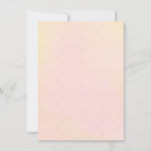 鳥と蝶が鳥小屋で会う 招待状 (裏面)