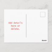 鳥と蝶とRosh Hashanahアップルの木 ポストカード (裏面)