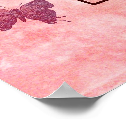 鳥と蝶の優しさ ポスター (角)