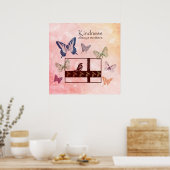 鳥と蝶の優しさ ポスター (キッチン)