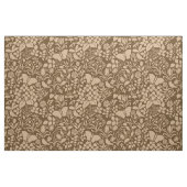 鳥と蝶の庭、燃えたキャラメル ファブリック (ファットクウォーター)