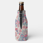 鳥と蝶の花の模様 ボトルクーラー (ボトル裏面)