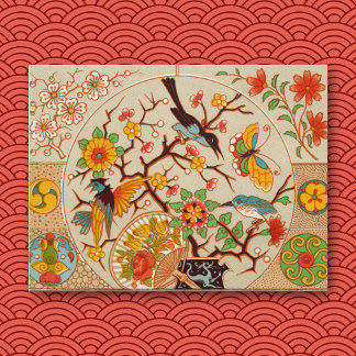 鳥と蝶はがき ポストカード