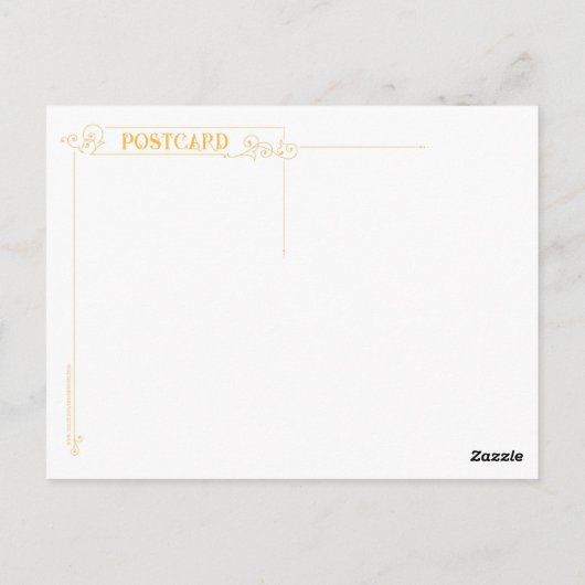 鳥と蝶はがき ポストカード (裏面)