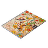 鳥と蝶スパイラル写真ノート ノートブック (左側)