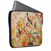 鳥と蝶ネオプレンラップトップスリーブ ラップトップスリーブ (正面右)