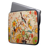 鳥と蝶ネオプレンラップトップスリーブ ラップトップスリーブ (正面左)