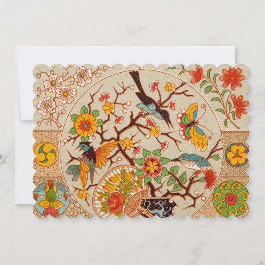 鳥と蝶招待状 招待状 (正面)