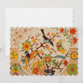 鳥と蝶招待状 招待状 (正面/裏面)