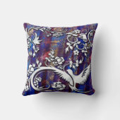 鳥と蝶1枕 クッション (裏面)