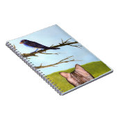 鳥と話すタビー猫 ノートブック (右側)