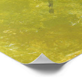 鳥と話すタビー猫 ポスター (角)