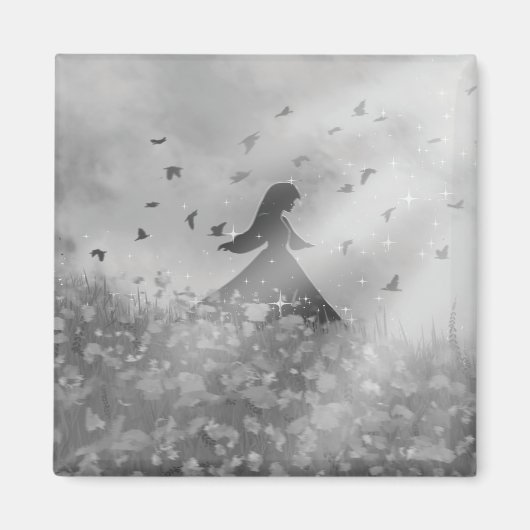 鳥と踊る I マグネット (正面)