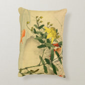 鳥と金魚 アクセントクッション (裏面(縦))