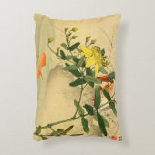 鳥と金魚 アクセントクッション (正面(垂直))