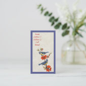 鳥と開花のビジネス/プロファイルカード 名刺 (スタンド正面)