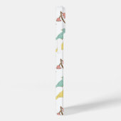 鳥と開花モノグラムの水色スケッチ Case-Mate iPhoneケース (裏面 / 右)