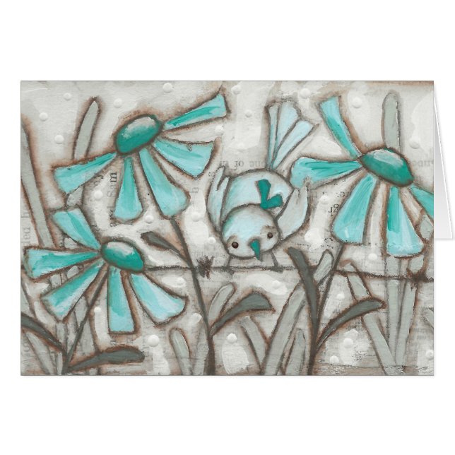 鳥と開花/ラグーナブルー – 内空白の部 (正面横)