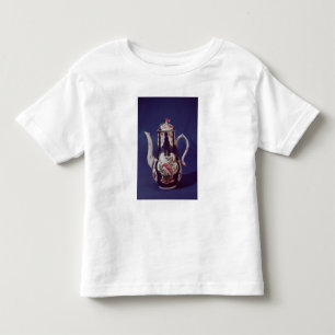 鳥と飾られるウスターのコーヒーポット トドラーTシャツ