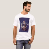 鳥と飾られるウスターのコーヒーポット Tシャツ (正面フル)
