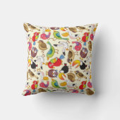 鳥と鳥の詳細装飾用クッション クッション (裏面)