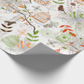 鳥と鳥 ラッピングペーパー (角)