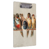 鳥と鳩のライン クリップボード (右)