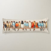 鳥と鳩のライン ボディピロー (裏面)