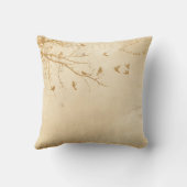 鳥によっては木が家へ帰ります クッション (裏面)