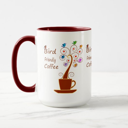 鳥に優しいコーヒー マグカップ (左)