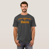 鳥に気を取られやすい少年へのギフト Tシャツ (正面フル)