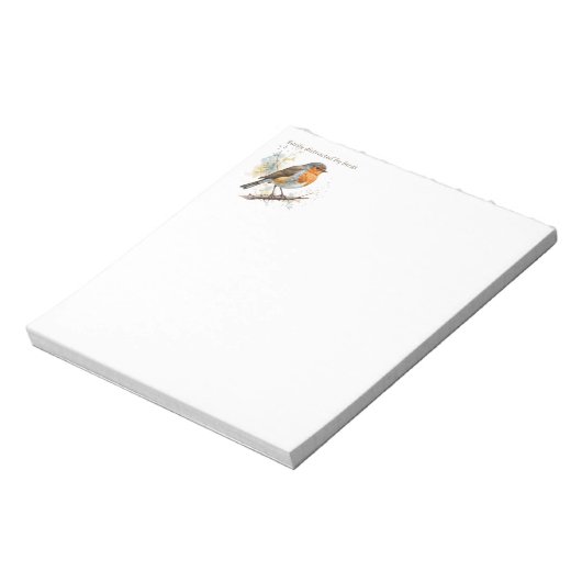 鳥に簡単に気を取られるおもしろい引用文 ノートパッド (回転)