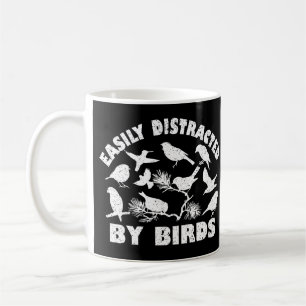 鳥に簡単に気を取られる コーヒーマグカップ