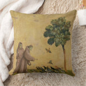 鳥に説教するAssisiのSt Francis クッション (ブランケット)