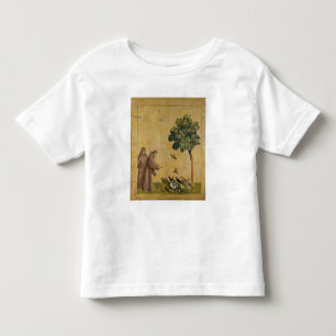 鳥に説教するAssisiのSt Francis トドラーTシャツ