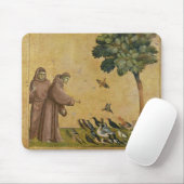 鳥に説教するAssisiのSt Francis マウスパッド (マウス)