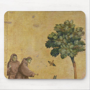鳥に説教するAssisiのSt Francis マウスパッド