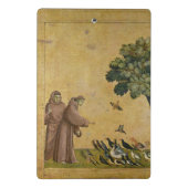 鳥に説教するAssisiのSt Francis ミニクリップボード (裏面)