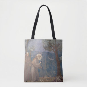 鳥に説教するSt Francis 1297-99年 トートバッグ