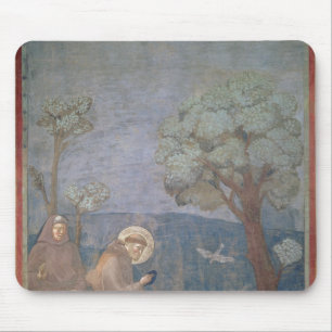 鳥に説教するSt Francis 1297-99年 マウスパッド