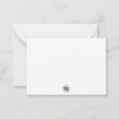 鳥に餌をあげる ギフト ノートカード (裏面)